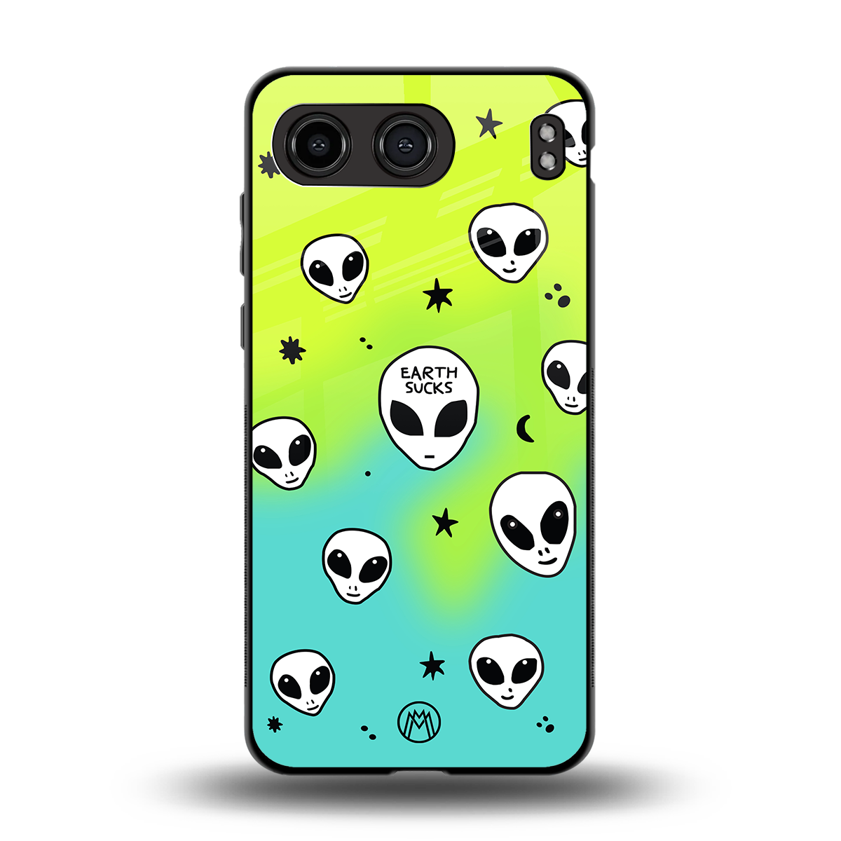 earth sucks neon edition back phone cover | glass case for oneplus nord 4