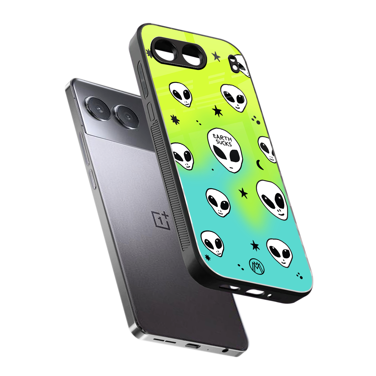 earth sucks neon edition back phone cover | glass case for oneplus nord 4