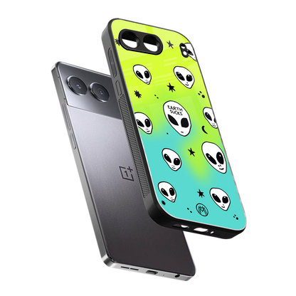 earth sucks neon edition back phone cover | glass case for oneplus nord 4