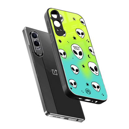 earth sucks neon edition back phone cover | glass case for oneplus nord ce 4 lite