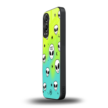 earth sucks neon edition back phone cover | glass case for oneplus nord ce 4 lite
