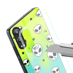 earth sucks neon edition back phone cover | glass case for oneplus nord ce 4 lite