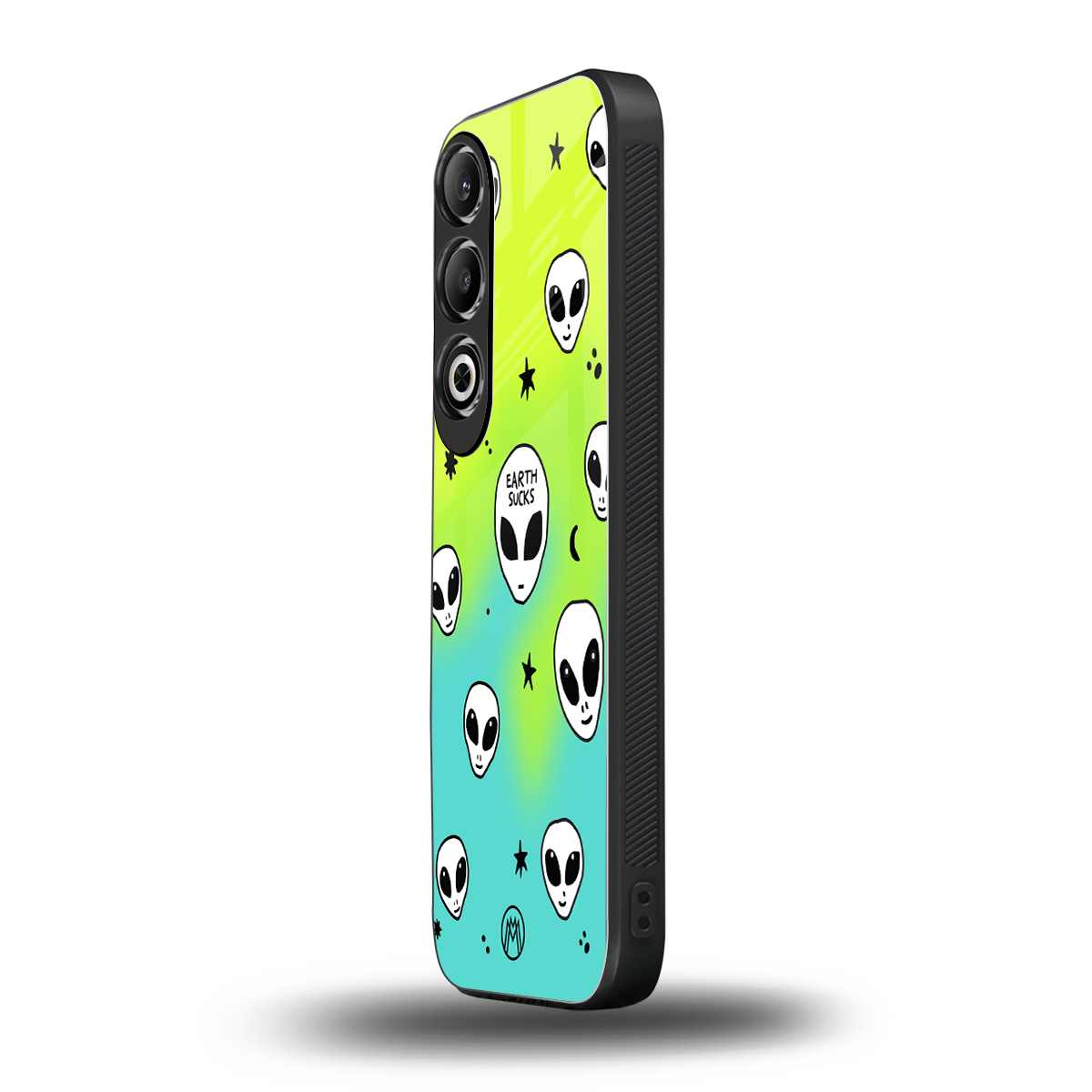earth sucks neon edition back phone cover | glass case for oneplus nord ce 4