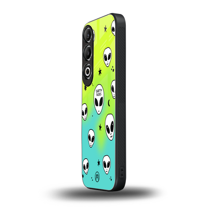 earth sucks neon edition back phone cover | glass case for oneplus nord ce 4