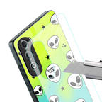 earth sucks neon edition back phone cover | glass case for oneplus nord ce 4