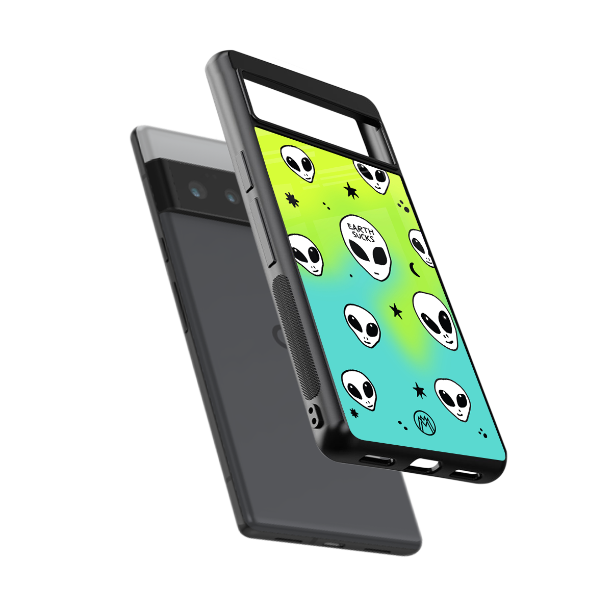 earth sucks neon edition back phone cover | glass case for google pixel 6 pro