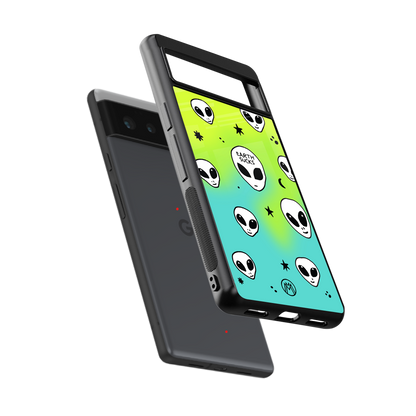 earth sucks neon edition back phone cover | glass case for Google Pixel 6A