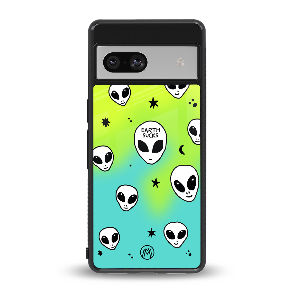 earth sucks neon edition back phone cover | glass case for Google Pixel 7A