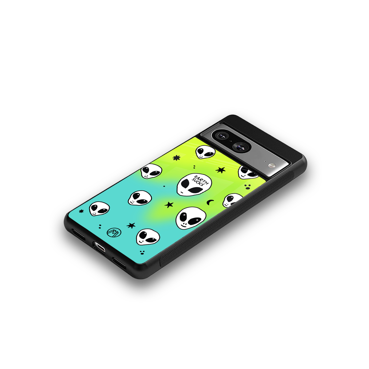 earth sucks neon edition back phone cover | glass case for Google Pixel 8