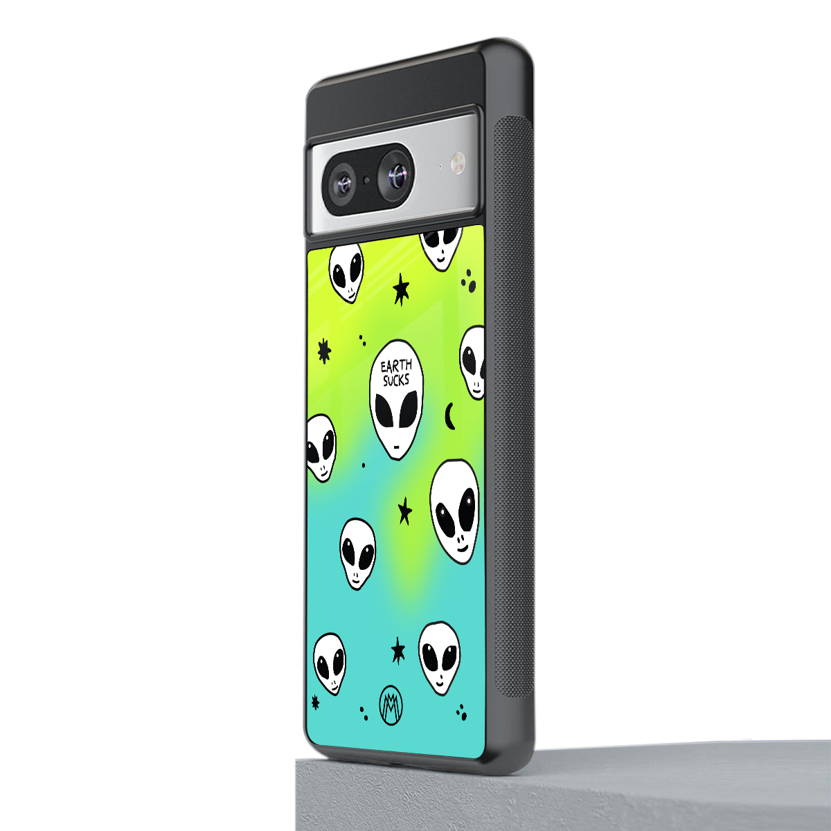earth sucks neon edition back phone cover | glass case for Google Pixel 8