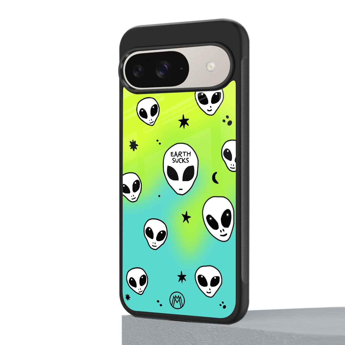 earth sucks neon edition back phone cover | glass case for google pixel 9