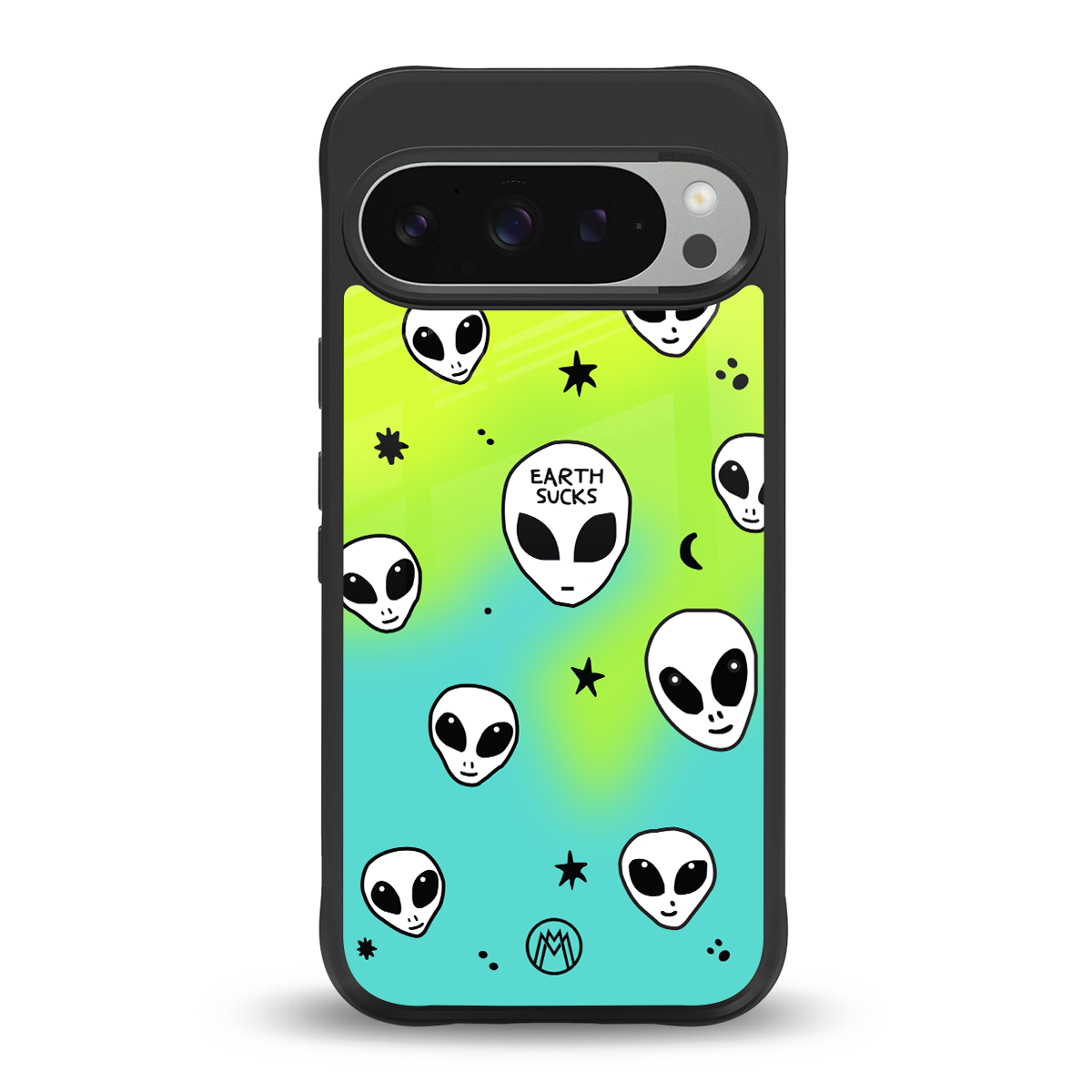earth sucks neon edition back phone cover | glass case for google pixel 9 pro xl