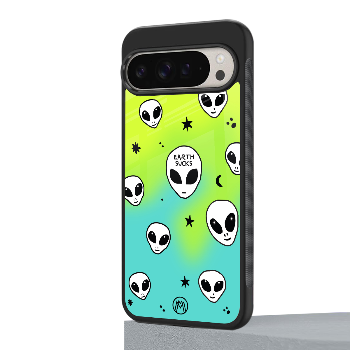 earth sucks neon edition back phone cover | glass case for google pixel 9 pro xl