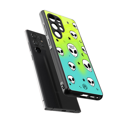earth sucks neon edition back phone cover | glass case for samsung galaxy s25 ultra