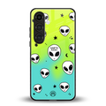earth sucks neon edition back phone cover | glass case for samsung galaxy s25 plus