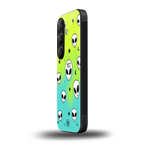 earth sucks neon edition back phone cover | glass case for samsung galaxy s25 plus