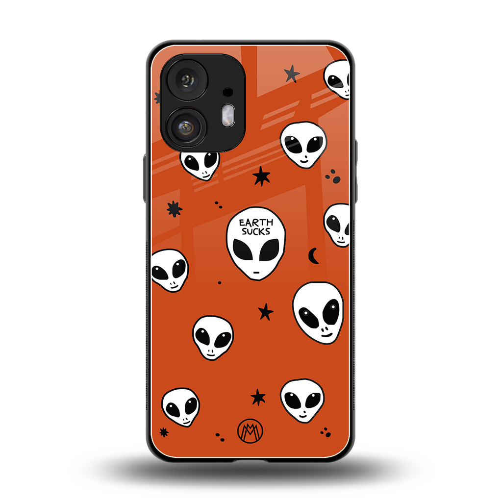 earth sucks back phone cover | glass case for nothing phone 2