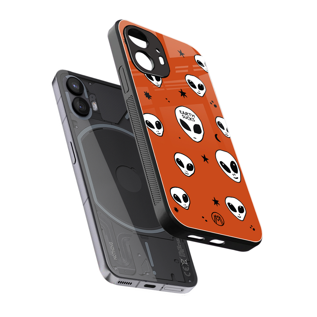 earth sucks back phone cover | glass case for nothing phone 2