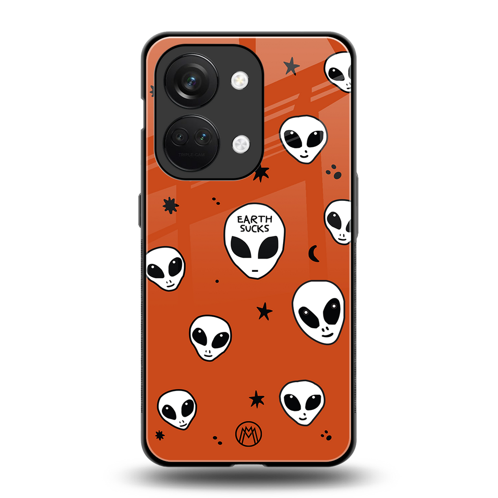 earth sucks back phone cover | glass case for oneplus nord 3