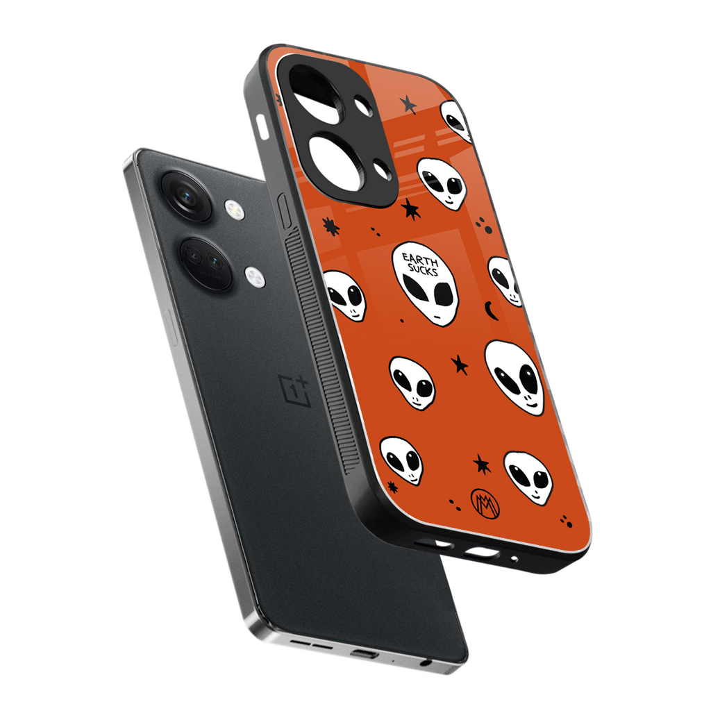 earth sucks back phone cover | glass case for oneplus nord 3