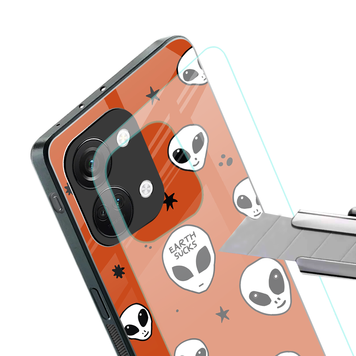 earth sucks back phone cover | glass case for oneplus nord 3