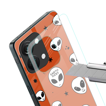 earth sucks back phone cover | glass case for oneplus nord 3