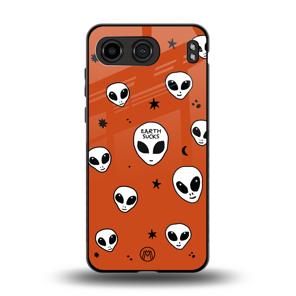 earth sucks back phone cover | glass case for oneplus nord 4