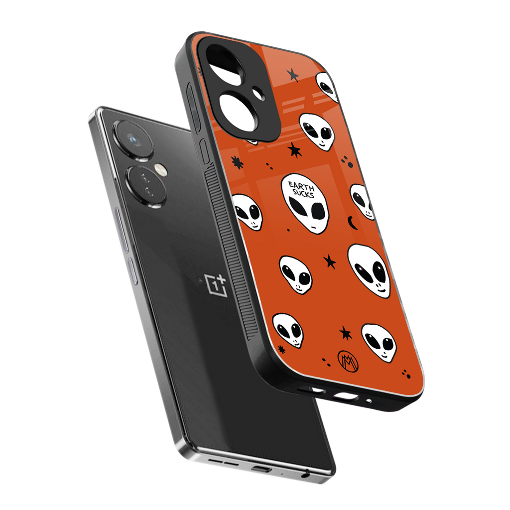 earth sucks back phone cover | glass case for oneplus nord ce 3