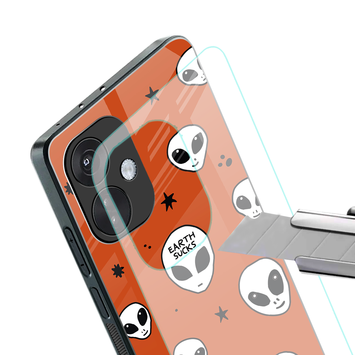 earth sucks back phone cover | glass case for oneplus nord ce 3