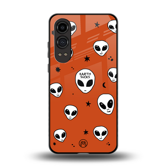 earth sucks back phone cover | glass case for oneplus nord ce 4 lite