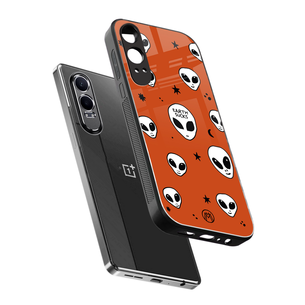 earth sucks back phone cover | glass case for oneplus nord ce 4 lite