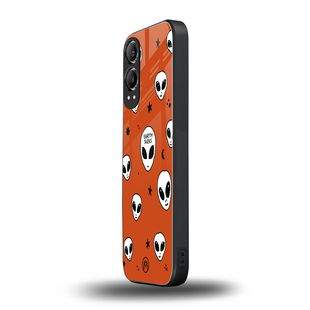 earth sucks back phone cover | glass case for oneplus nord ce 4 lite
