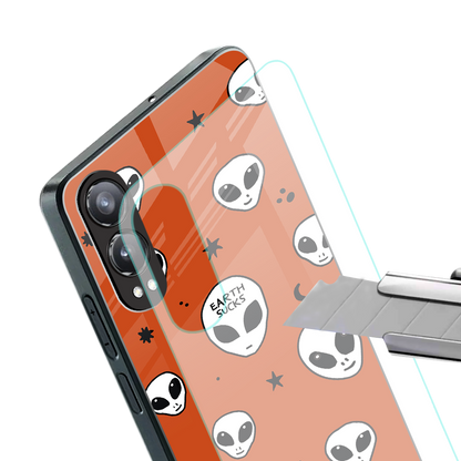 earth sucks back phone cover | glass case for oneplus nord ce 4 lite