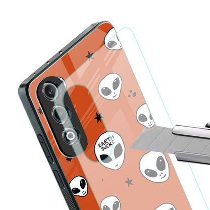 earth sucks back phone cover | glass case for oneplus nord ce 4