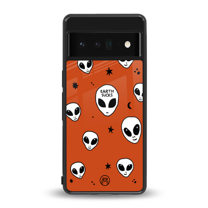 earth sucks back phone cover | glass case for google pixel 6 pro