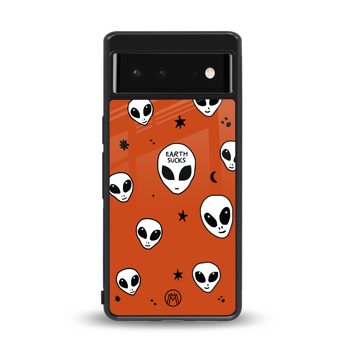 earth sucks back phone cover | glass case for google pixel 6