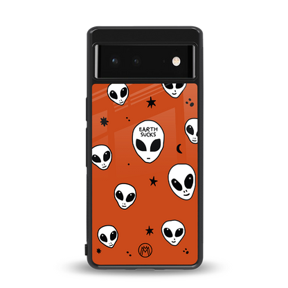 earth sucks back phone cover | glass case for Google Pixel 6A