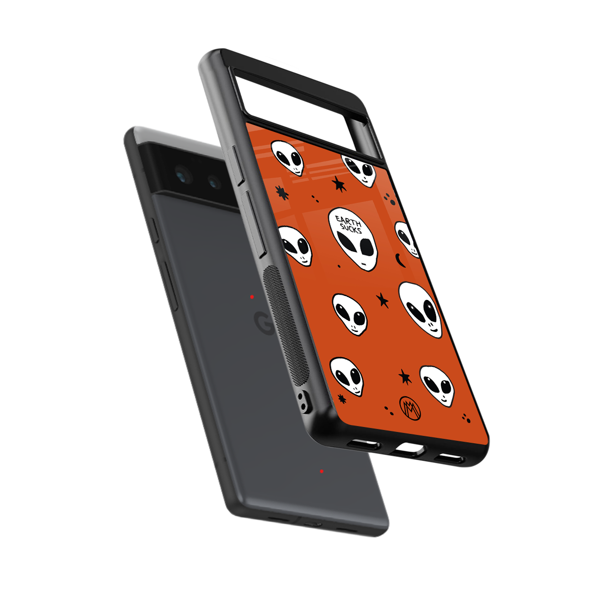 earth sucks back phone cover | glass case for google pixel 6