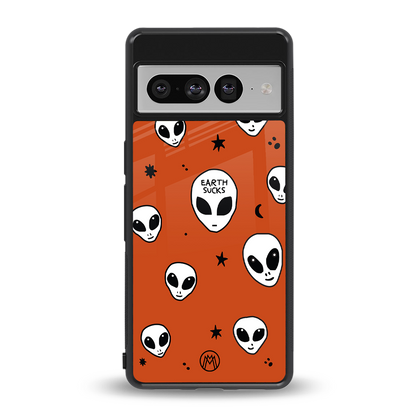 earth sucks back phone cover | glass case for google pixel 7 pro