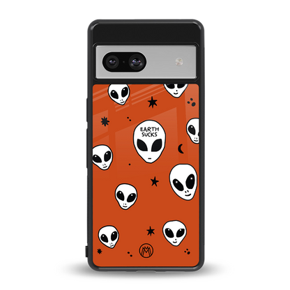 earth sucks back phone cover | glass case for Google Pixel 7