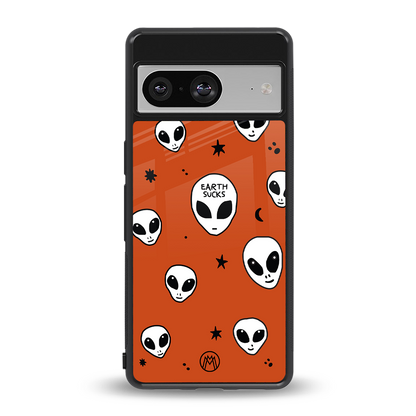 earth sucks back phone cover | glass case for Google Pixel 8