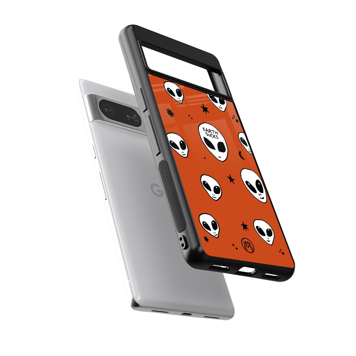 earth sucks back phone cover | glass case for Google Pixel 8