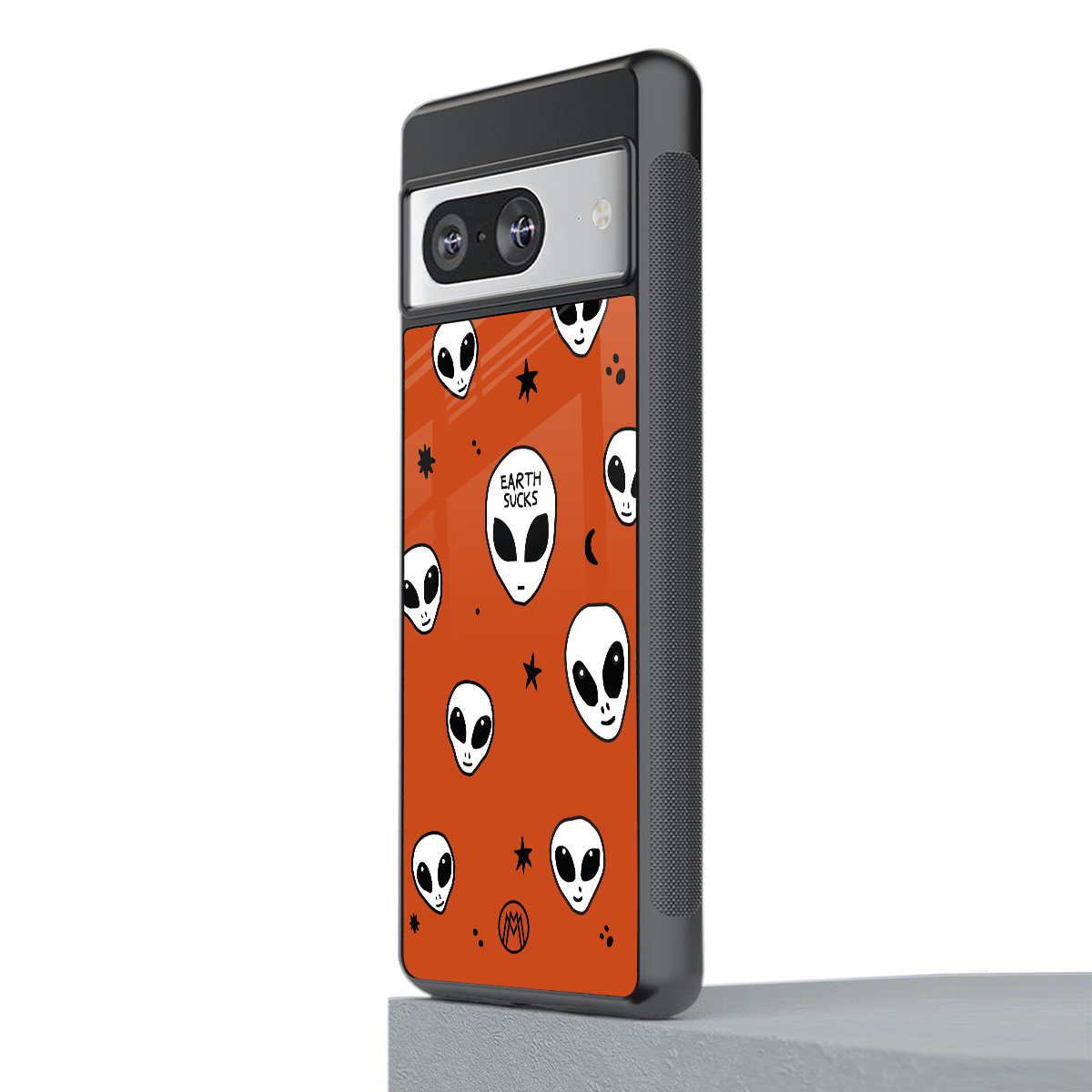 earth sucks back phone cover | glass case for Google Pixel 8