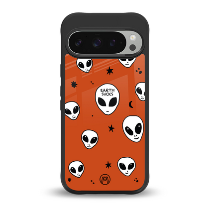 earth sucks back phone cover | glass case for google pixel 9 pro xl