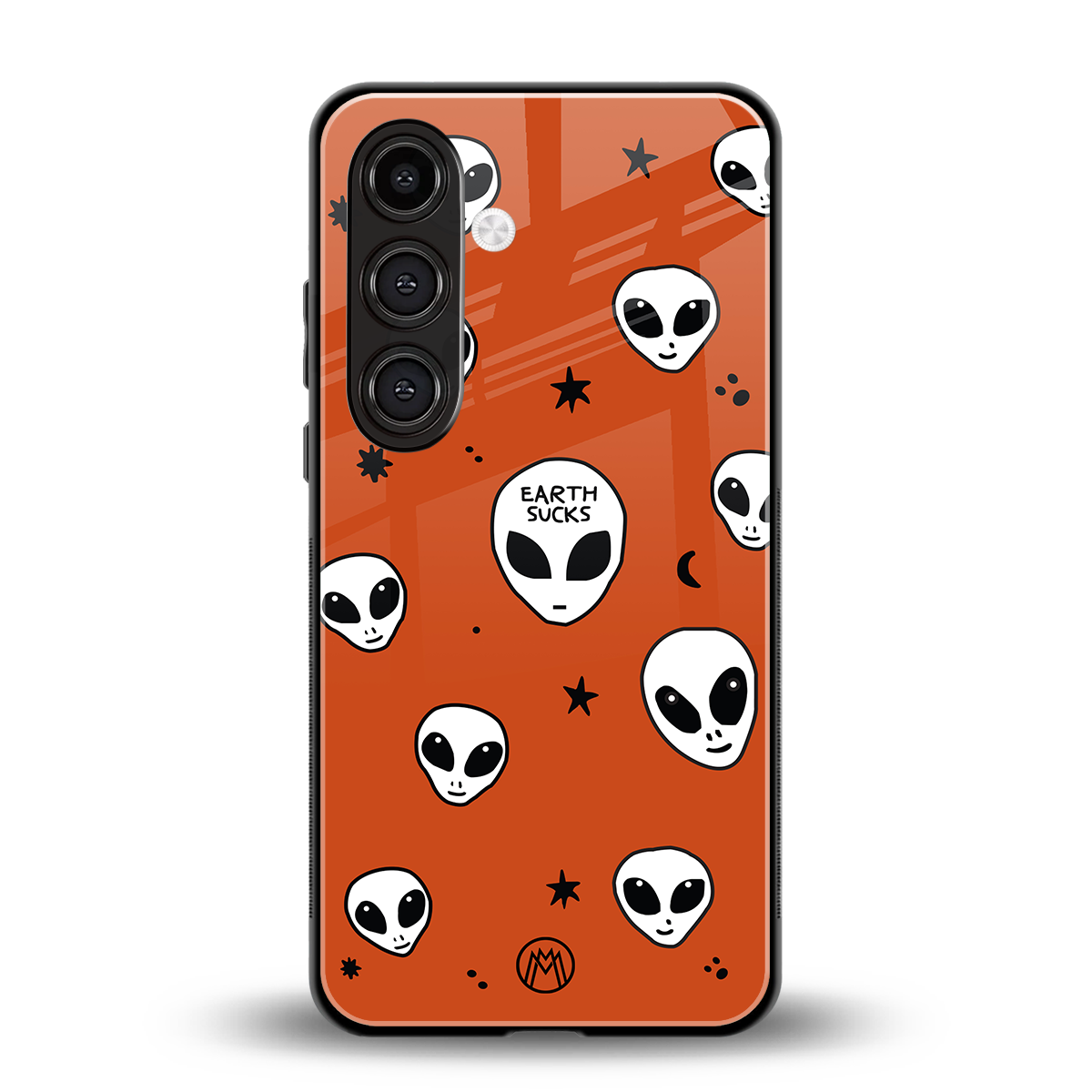 earth sucks back phone cover | glass case for samsung galaxy s24 plus