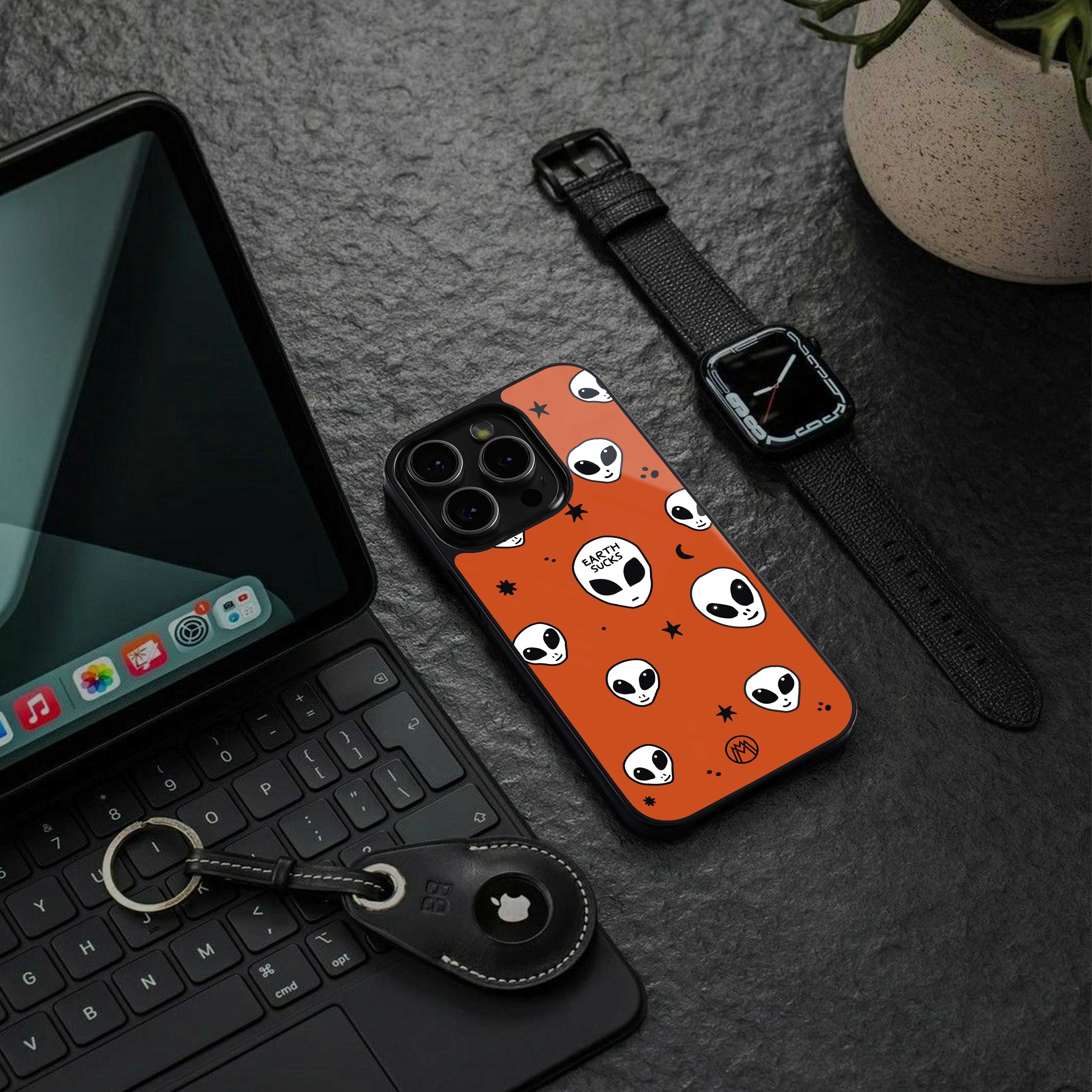 earth sucks back phone cover | glass case for iphone 14 pro max