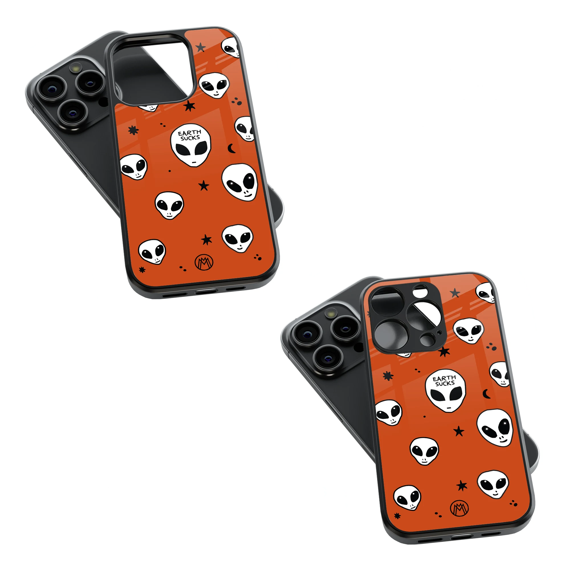 Trendy Glass Back Mobile Case for iPhone, Samsung, Redmi, OnePlus, Google Pixel, Motorola