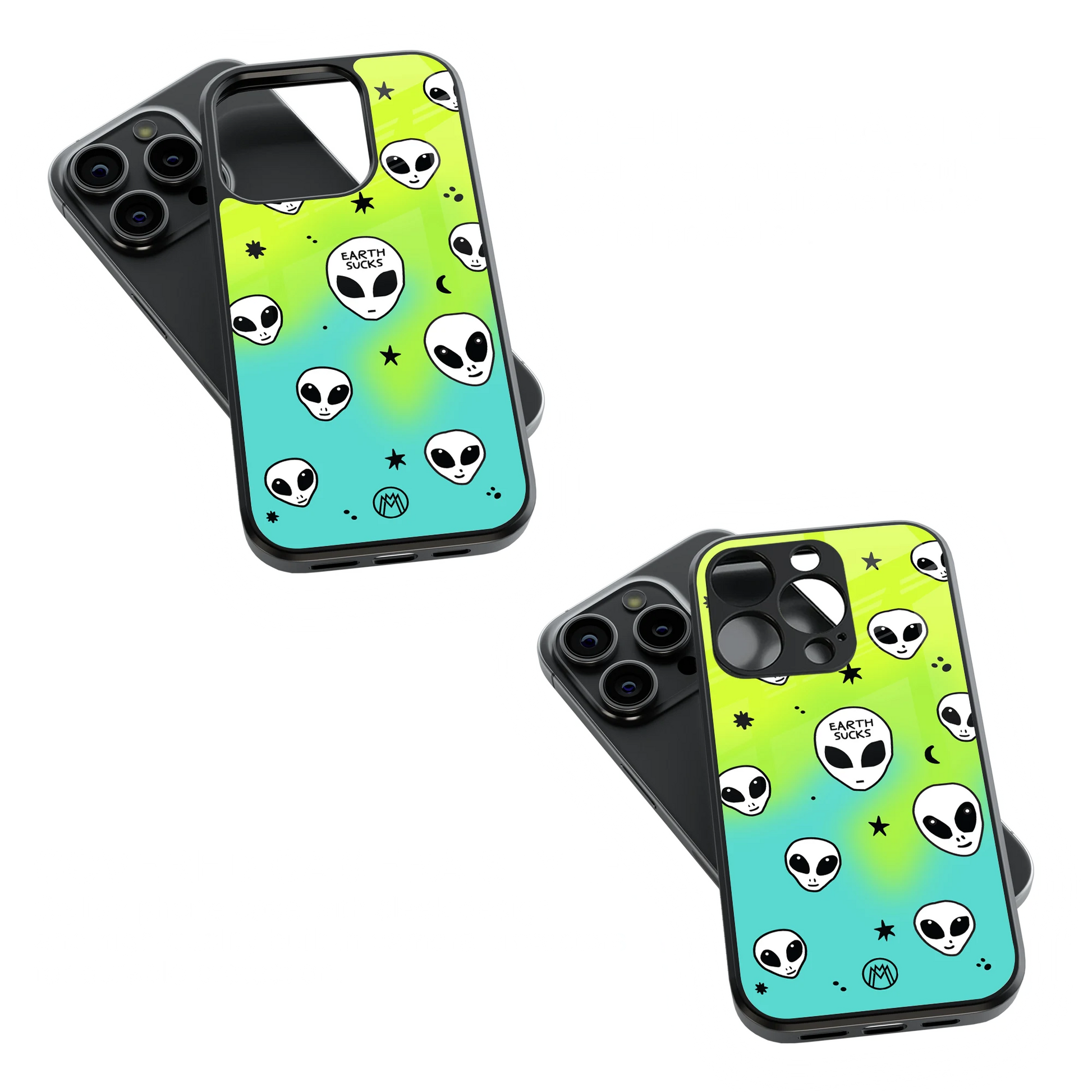 Trendy Glass Back Mobile Case for iPhone, Samsung, Redmi, OnePlus, Google Pixel, Motorola