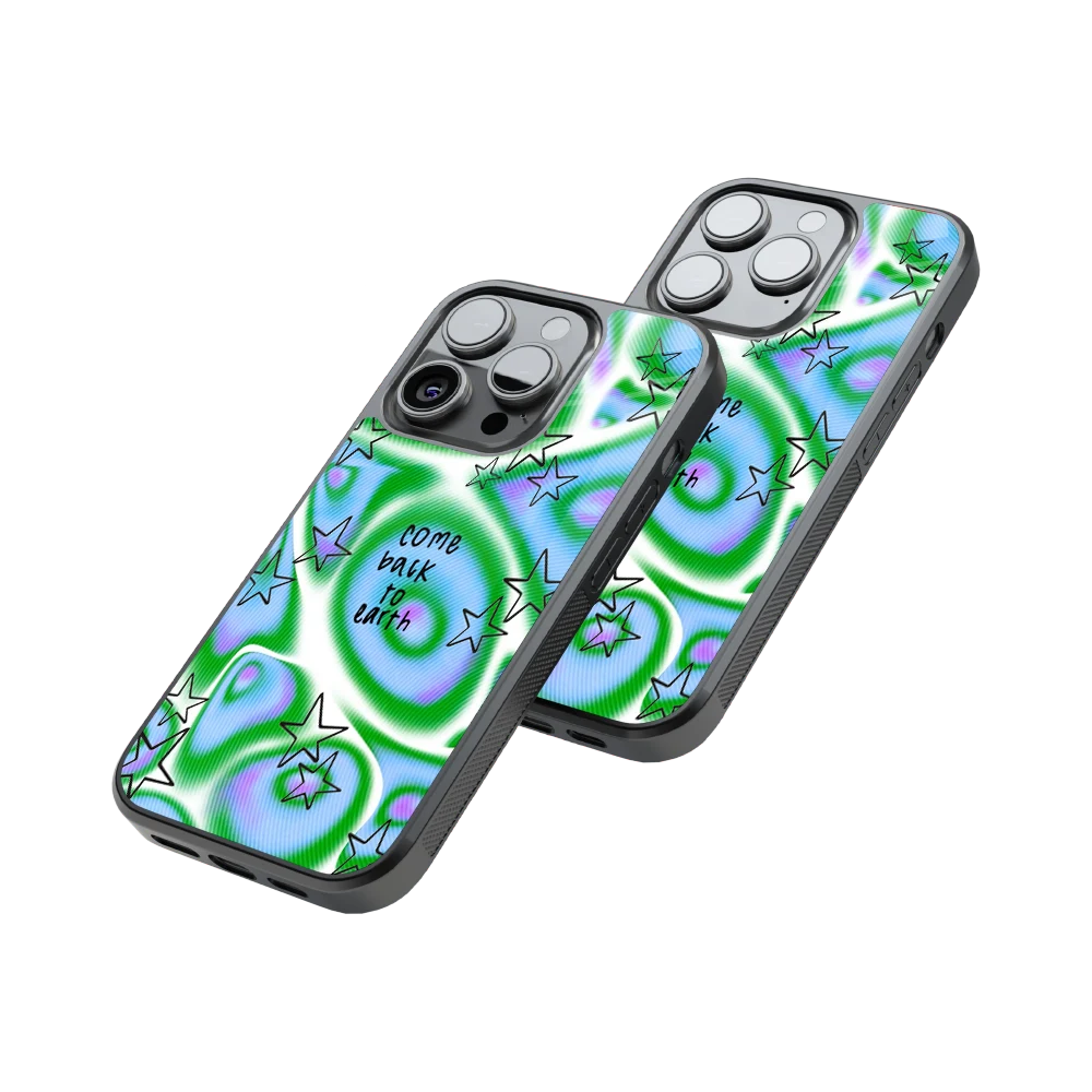 Protective Glass Back Phone Case Compatible with iPhone, Samsung, OnePlus, Pixel & More