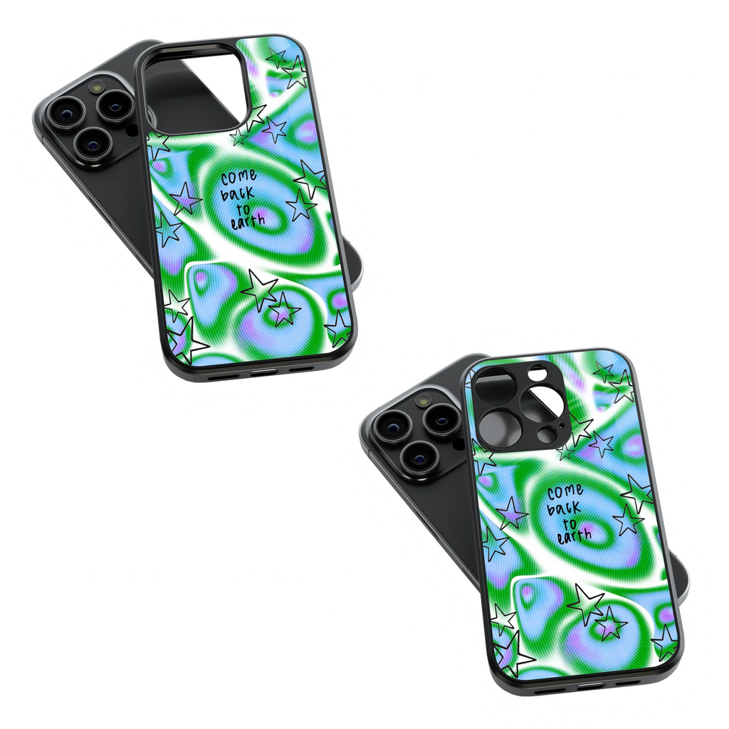 Trendy Glass Back Mobile Case for iPhone, Samsung, Redmi, OnePlus, Google Pixel, Motorola